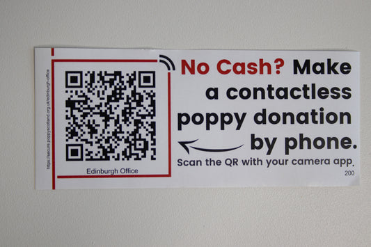 QR Code poster (use in shop window and accept contactless payments)