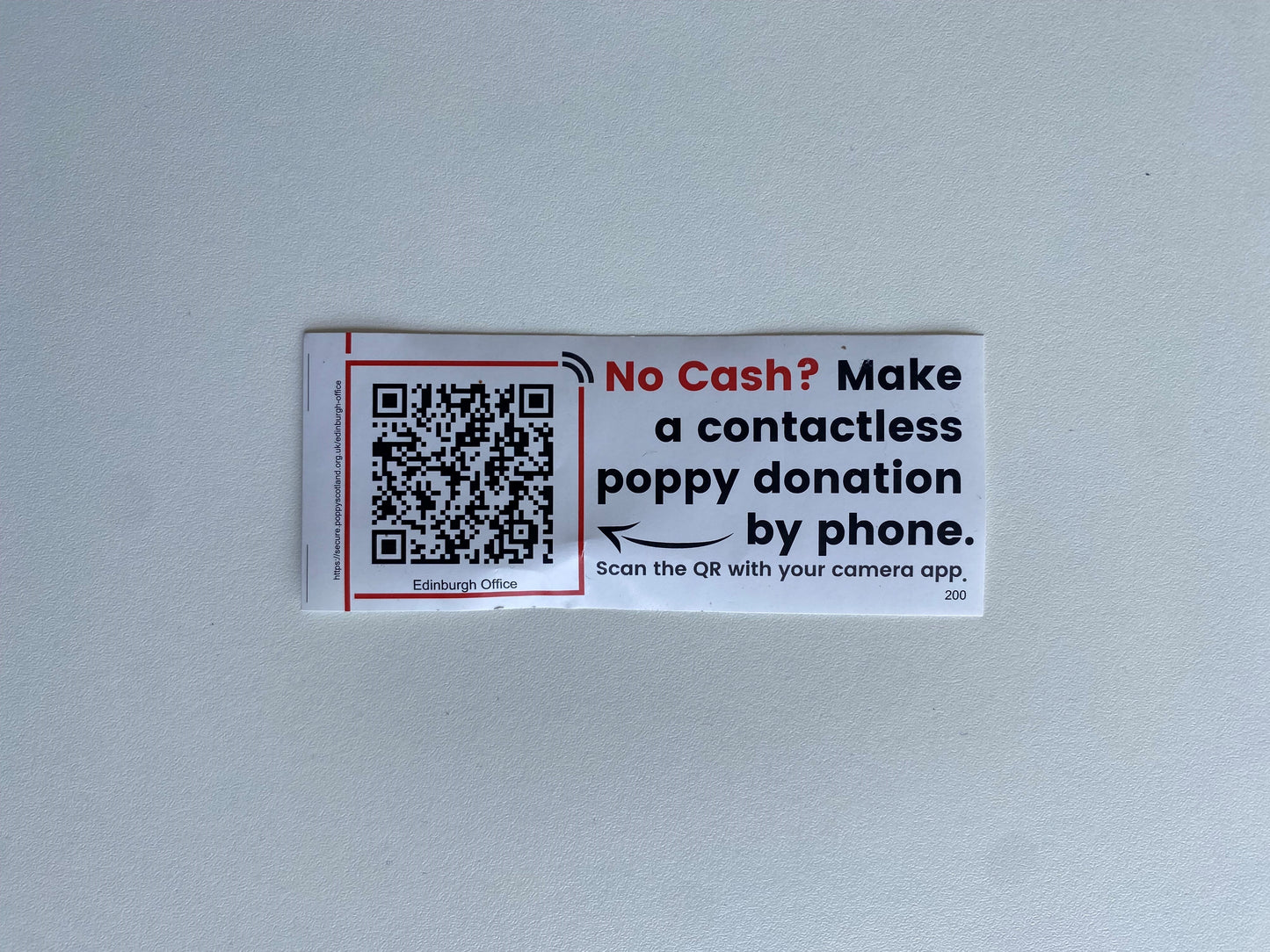 QR Code poster (use in shop window and accept contactless payments)