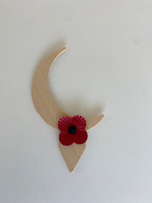 Crescent moon remembrance symbol - Single symbol