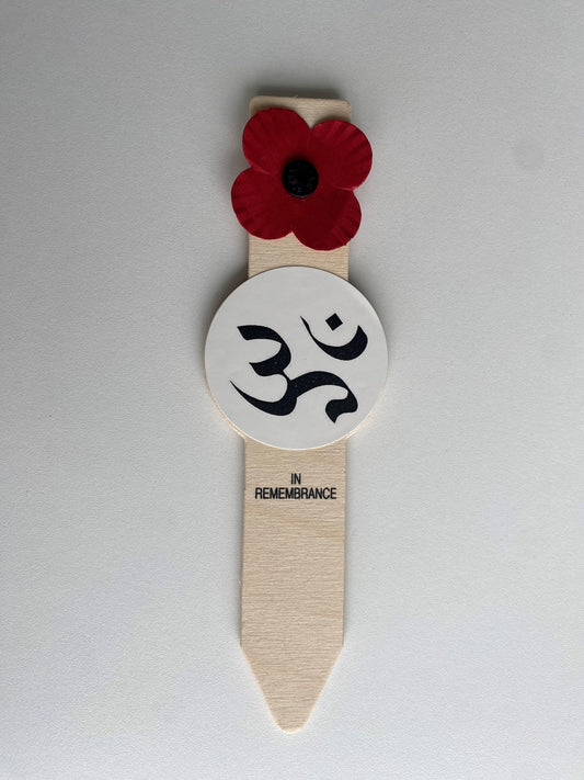 Om remembrance symbol - Single symbol
